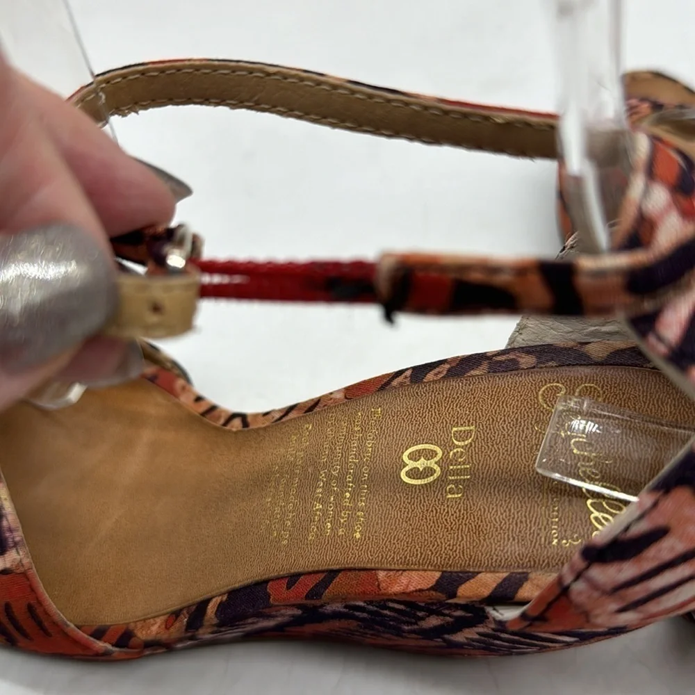 Seychelles Delta Patterned Wedge Heels Size 7 MCW4758D